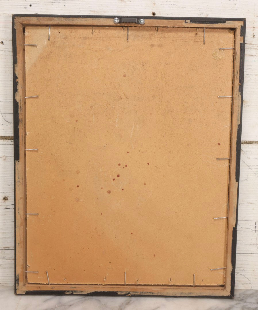 Lot 018 - Antique Pen And Ink Drawing After Charles Allan Gilbert's "All Is Vanity" Metamorphic Skull Illusion Scene, Framed, 12-1/8" x 15-1/8"