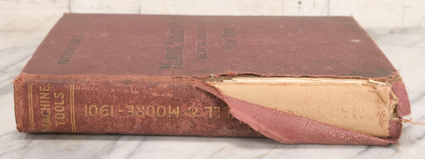 Lot 026 - Antique 1901 Manning, Maxwell & Moore Of New York Machine Tools Catalogue Used As Scrapbook And Receipt Book By Dwight H. Buxton Of Rutland, Vermont, Containing Receipts, Letters, Billheads, And Industrial Illustrations