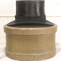 Lot 027 - Antique Top Hat With "The Heim Hat" Maker's Mark, Manchester, New Hampshire, Likely Beaverskin, Size 7-1/8, With Period Paperboard Hat Box