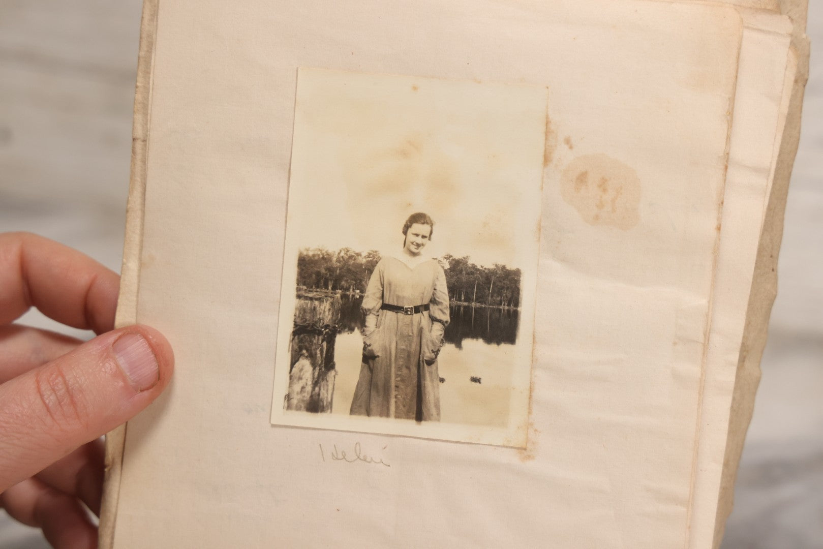 Lot 040 - Antique "Kewpie Book" Snapshot Photo Album And Scrapbook Of Johanna Cecile Powell, Hand-Painted Cover With Rose O'Neill-Style Kewpies, Containing Notes, Photographs, And Ephemera From The “Kewpie Klub,” Stetson University, Circa 1917–1920