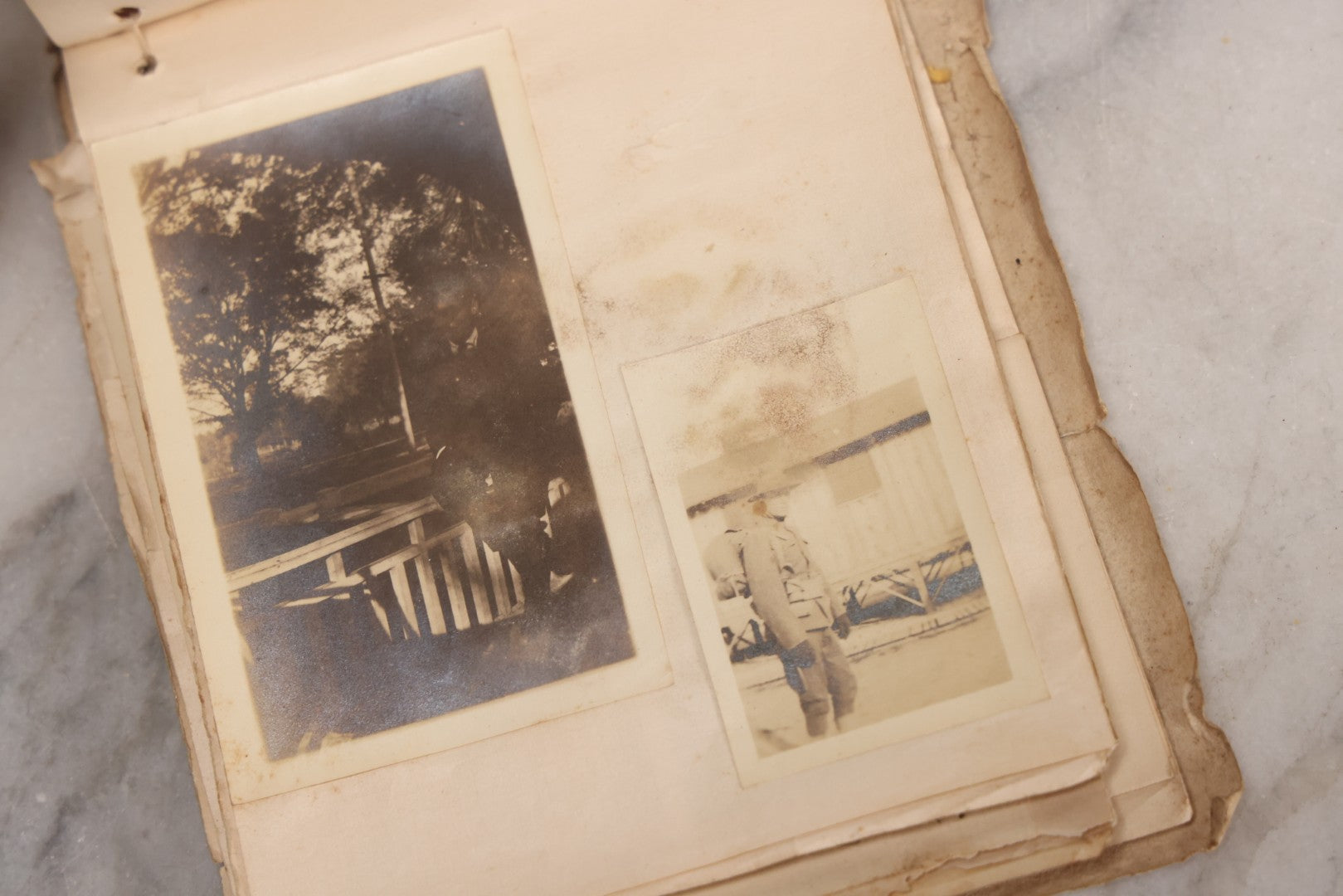 Lot 040 - Antique "Kewpie Book" Snapshot Photo Album And Scrapbook Of Johanna Cecile Powell, Hand-Painted Cover With Rose O'Neill-Style Kewpies, Containing Notes, Photographs, And Ephemera From The “Kewpie Klub,” Stetson University, Circa 1917–1920