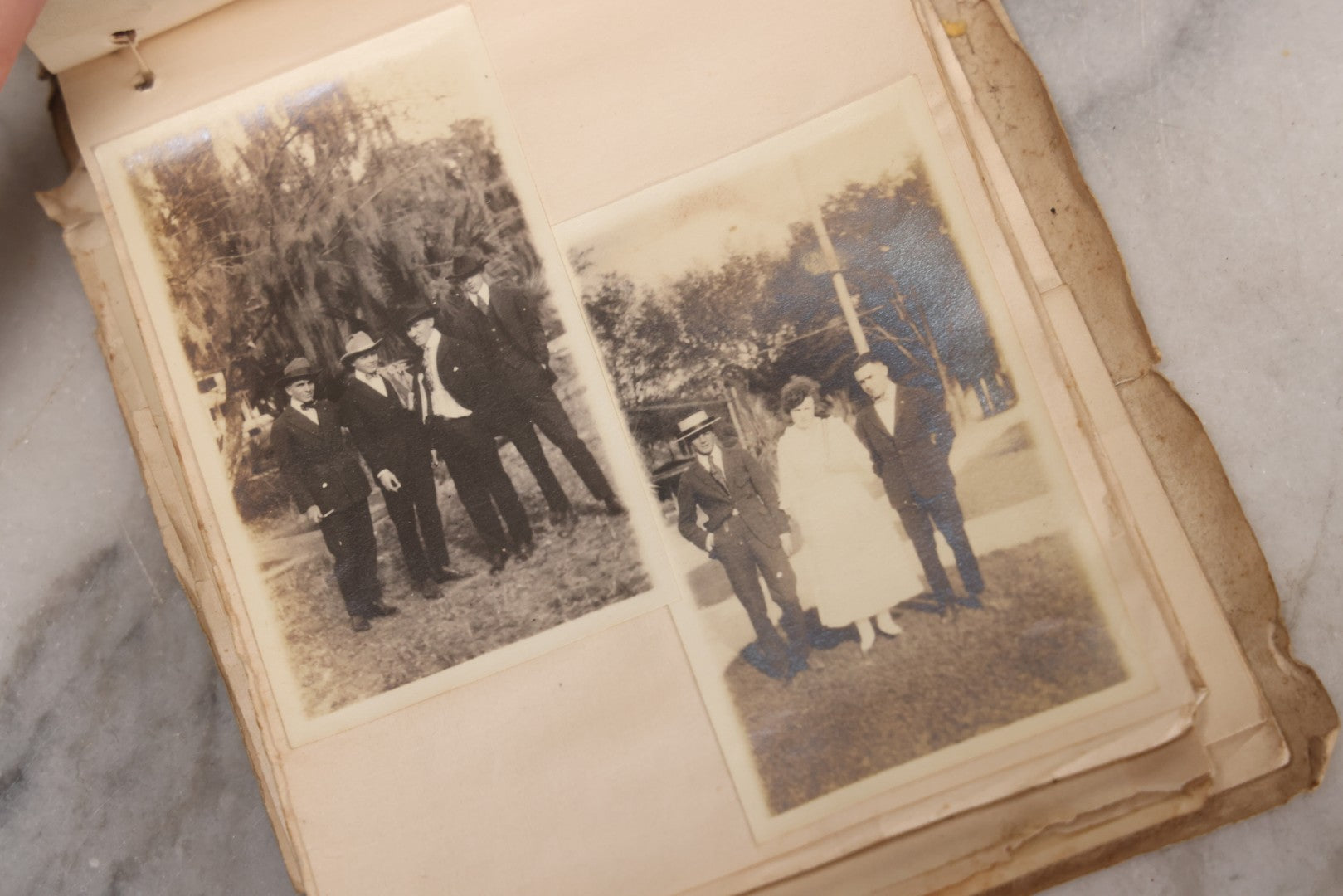 Lot 040 - Antique "Kewpie Book" Snapshot Photo Album And Scrapbook Of Johanna Cecile Powell, Hand-Painted Cover With Rose O'Neill-Style Kewpies, Containing Notes, Photographs, And Ephemera From The “Kewpie Klub,” Stetson University, Circa 1917–1920