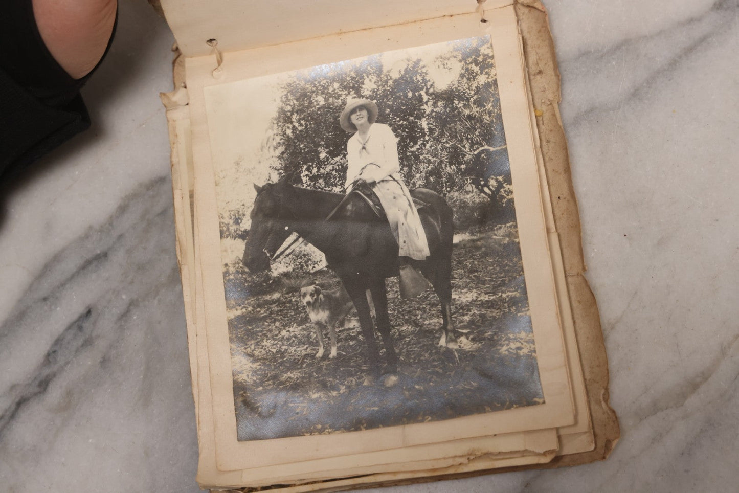 Lot 040 - Antique "Kewpie Book" Snapshot Photo Album And Scrapbook Of Johanna Cecile Powell, Hand-Painted Cover With Rose O'Neill-Style Kewpies, Containing Notes, Photographs, And Ephemera From The “Kewpie Klub,” Stetson University, Circa 1917–1920