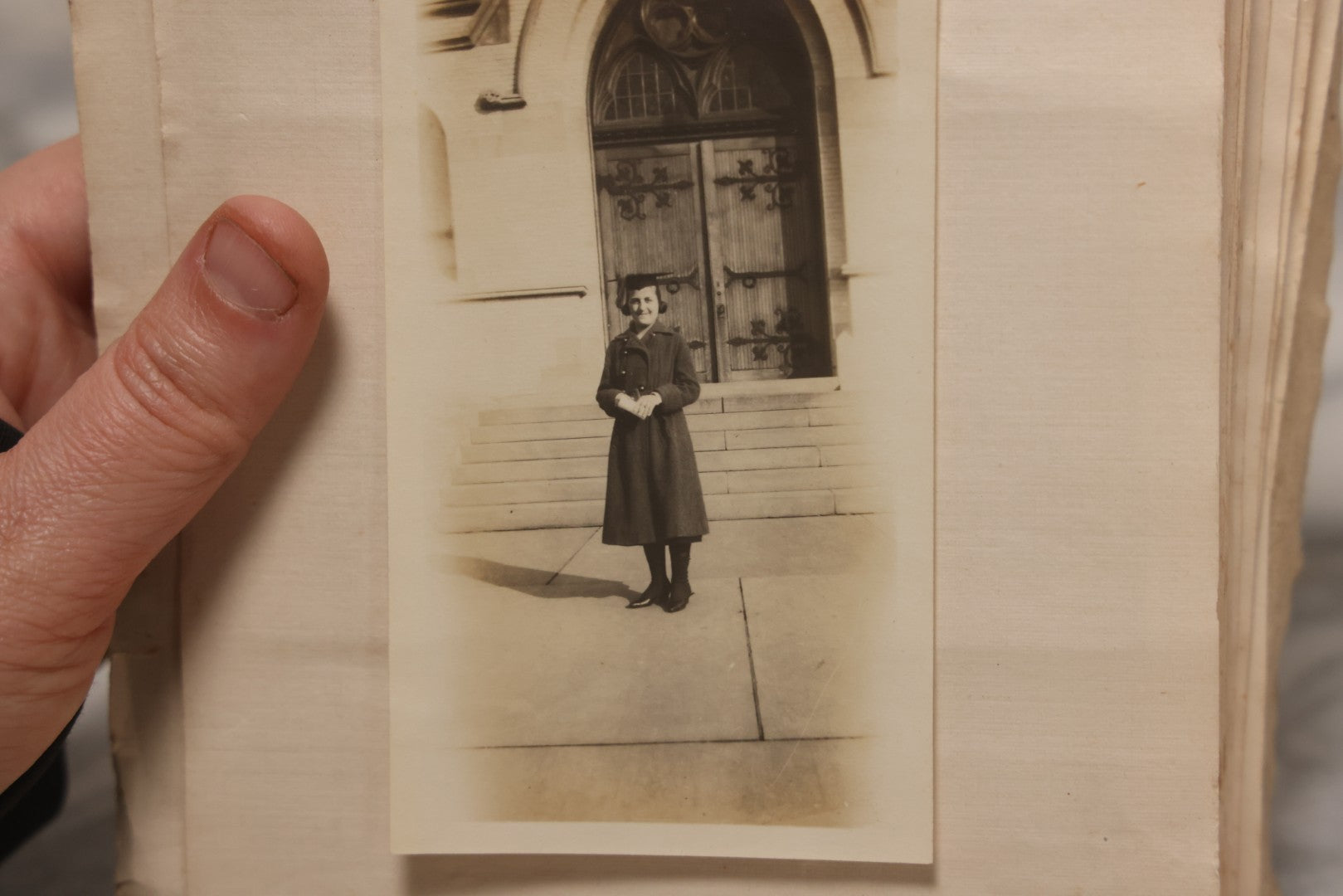 Lot 040 - Antique "Kewpie Book" Snapshot Photo Album And Scrapbook Of Johanna Cecile Powell, Hand-Painted Cover With Rose O'Neill-Style Kewpies, Containing Notes, Photographs, And Ephemera From The “Kewpie Klub,” Stetson University, Circa 1917–1920