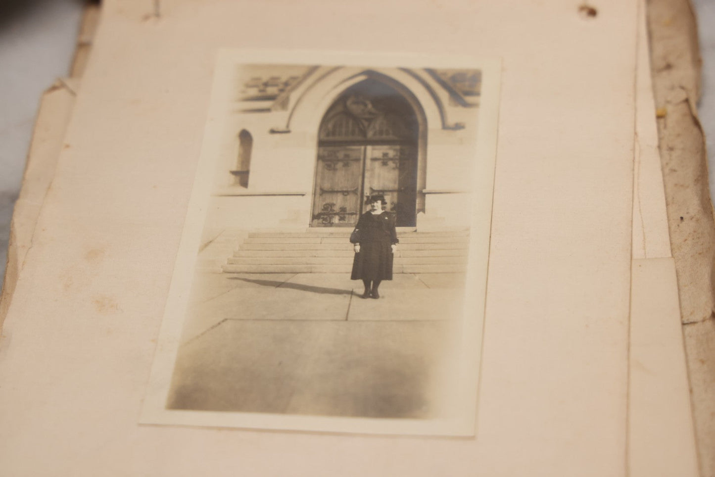 Lot 040 - Antique "Kewpie Book" Snapshot Photo Album And Scrapbook Of Johanna Cecile Powell, Hand-Painted Cover With Rose O'Neill-Style Kewpies, Containing Notes, Photographs, And Ephemera From The “Kewpie Klub,” Stetson University, Circa 1917–1920