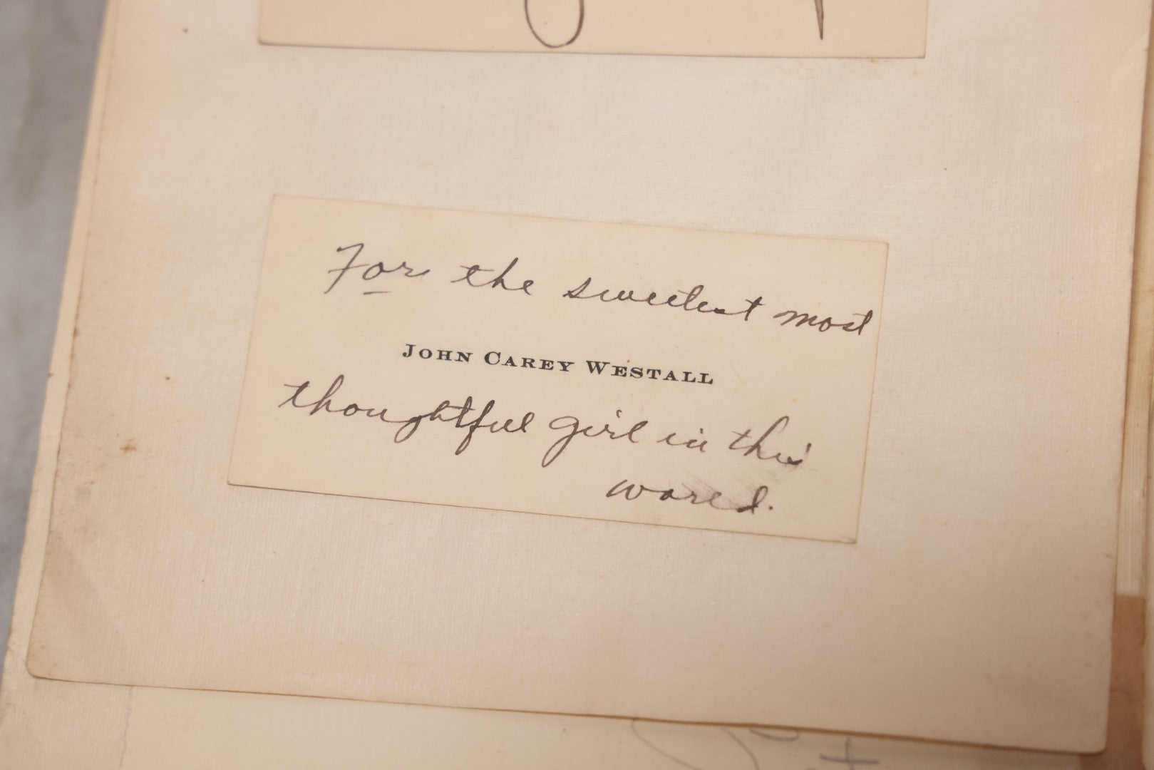 Lot 040 - Antique "Kewpie Book" Snapshot Photo Album And Scrapbook Of Johanna Cecile Powell, Hand-Painted Cover With Rose O'Neill-Style Kewpies, Containing Notes, Photographs, And Ephemera From The “Kewpie Klub,” Stetson University, Circa 1917–1920