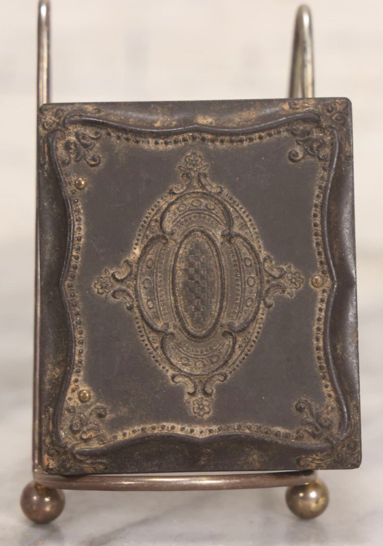 Lot 051 - Pair Of Antique 1/9th Plate Ruby Ambrotype Photographs Of Chubby Young Girl And Older Woman, Possibly Mother And Daughter, In Littlefield, Parsons & Co. Double Thermoplastic Union Case Patented 1856–1857, Note Crack To One Image