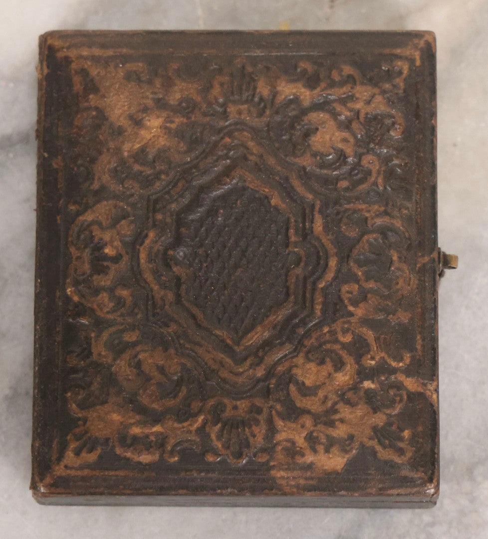 Lot 063 - Trio Of Antique Cased Photographs: Two 1/9th Plate Tintypes And One 1/6th Plate Ambrotype