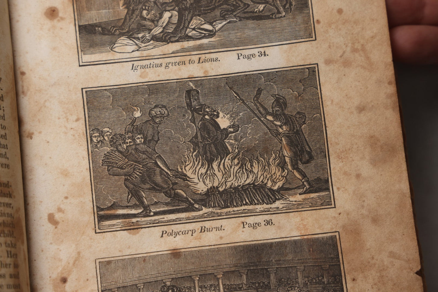 Lot 064 - "Book Of Martyrs; Or, A History Of The Lives, Sufferings, And Triumphant Deaths, Of The Primitive As Well As Protestant Martyrs" Antique Religious Book By Rev. John Fox, Published By E. Hunt, Middletown, 1832