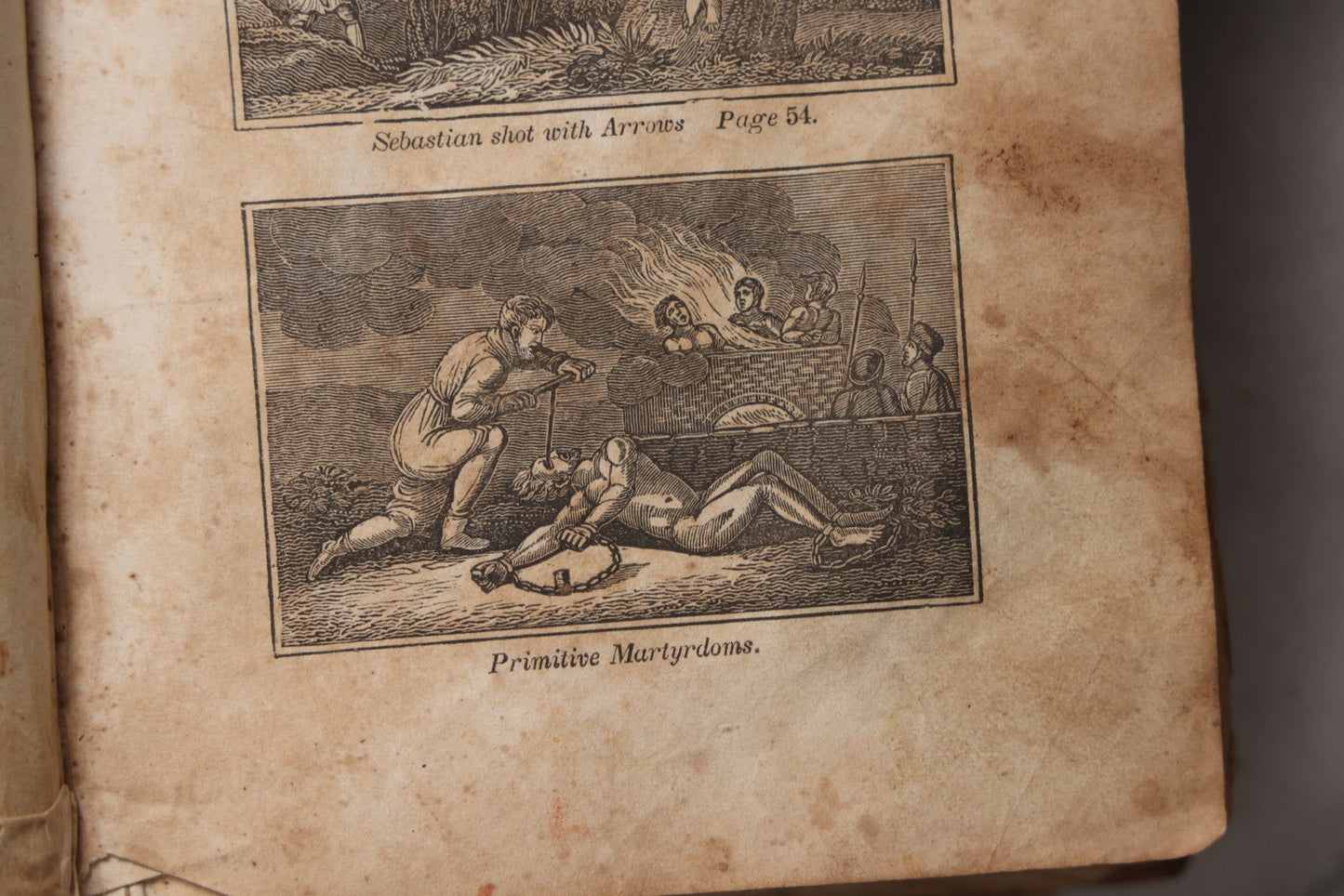 Lot 064 - "Book Of Martyrs; Or, A History Of The Lives, Sufferings, And Triumphant Deaths, Of The Primitive As Well As Protestant Martyrs" Antique Religious Book By Rev. John Fox, Published By E. Hunt, Middletown, 1832