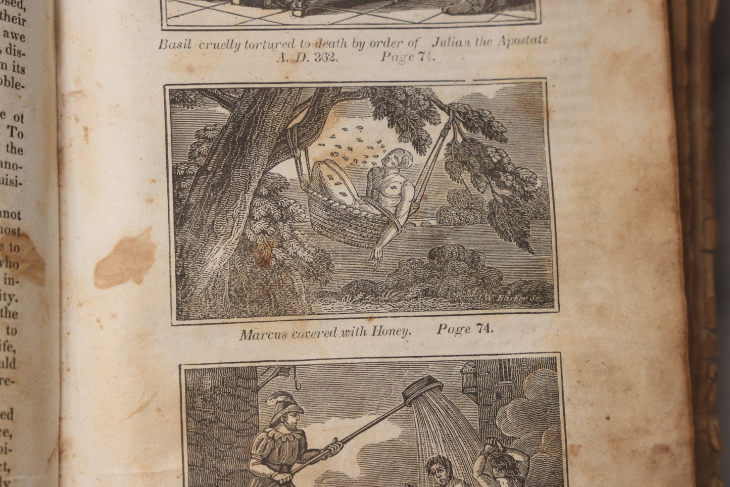 Lot 064 - "Book Of Martyrs; Or, A History Of The Lives, Sufferings, And Triumphant Deaths, Of The Primitive As Well As Protestant Martyrs" Antique Religious Book By Rev. John Fox, Published By E. Hunt, Middletown, 1832