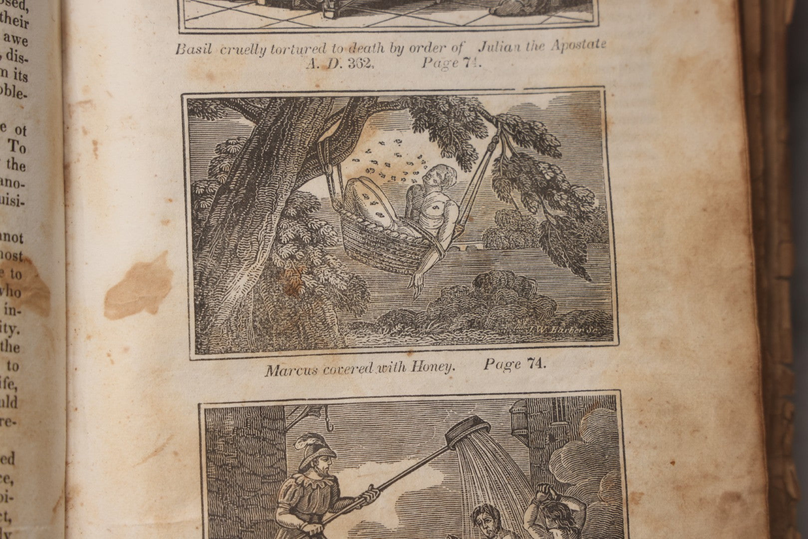 Lot 064 - "Book Of Martyrs; Or, A History Of The Lives, Sufferings, And Triumphant Deaths, Of The Primitive As Well As Protestant Martyrs" Antique Religious Book By Rev. John Fox, Published By E. Hunt, Middletown, 1832