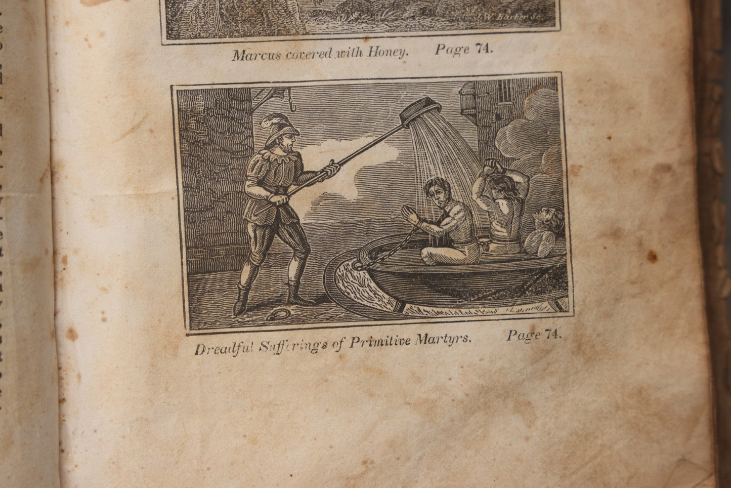 Lot 064 - "Book Of Martyrs; Or, A History Of The Lives, Sufferings, And Triumphant Deaths, Of The Primitive As Well As Protestant Martyrs" Antique Religious Book By Rev. John Fox, Published By E. Hunt, Middletown, 1832