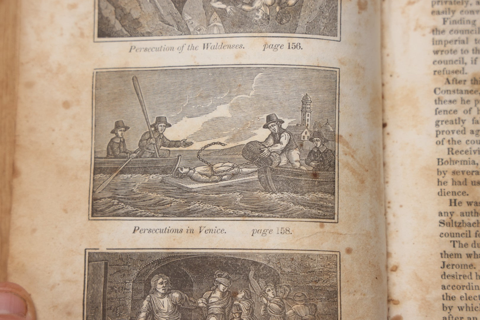 Lot 064 - "Book Of Martyrs; Or, A History Of The Lives, Sufferings, And Triumphant Deaths, Of The Primitive As Well As Protestant Martyrs" Antique Religious Book By Rev. John Fox, Published By E. Hunt, Middletown, 1832