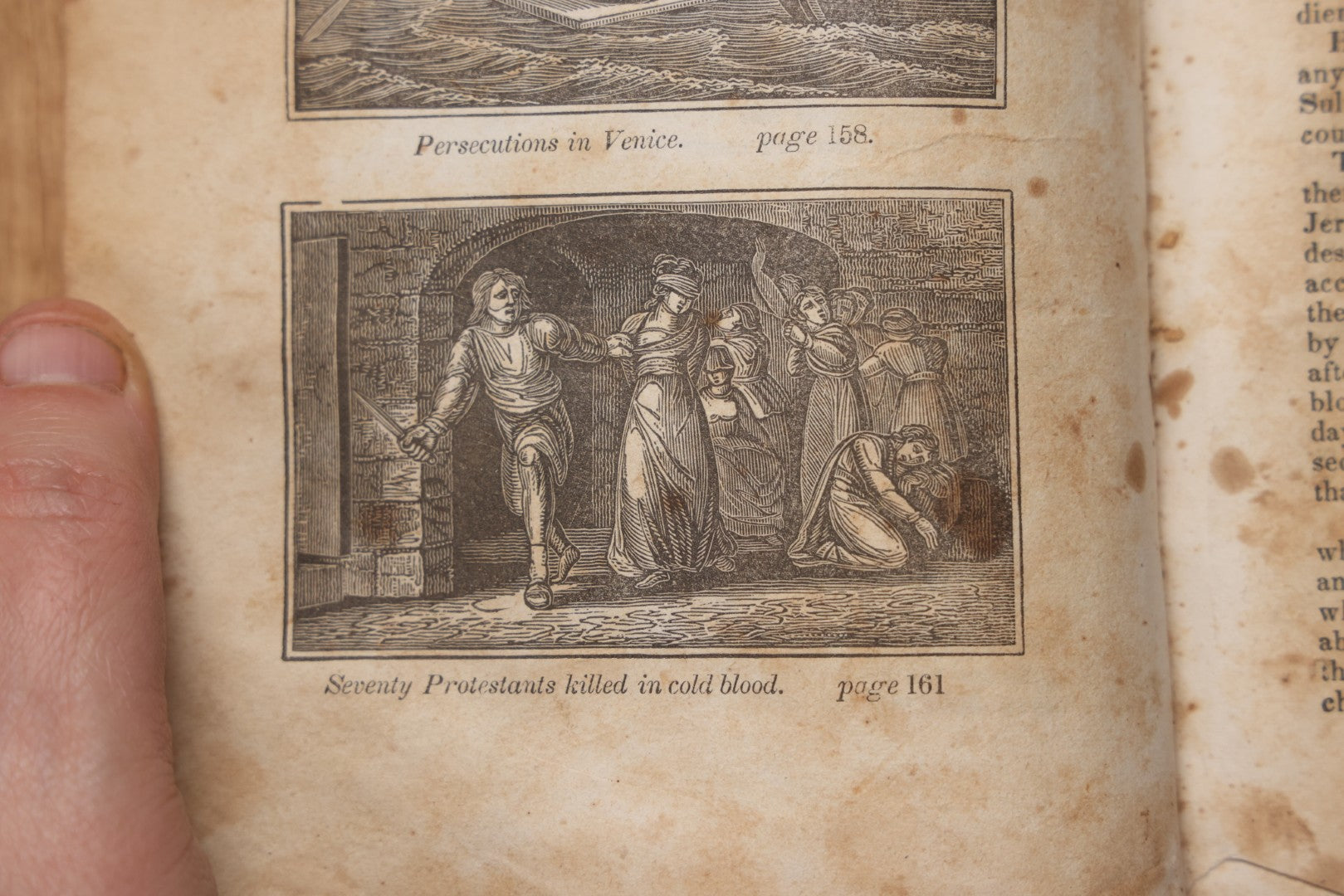 Lot 064 - "Book Of Martyrs; Or, A History Of The Lives, Sufferings, And Triumphant Deaths, Of The Primitive As Well As Protestant Martyrs" Antique Religious Book By Rev. John Fox, Published By E. Hunt, Middletown, 1832