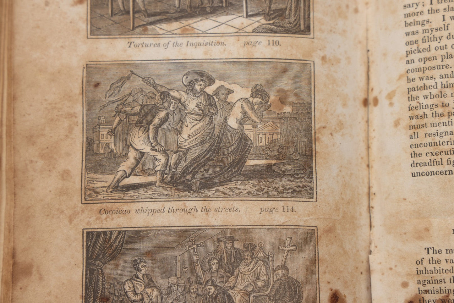 Lot 064 - "Book Of Martyrs; Or, A History Of The Lives, Sufferings, And Triumphant Deaths, Of The Primitive As Well As Protestant Martyrs" Antique Religious Book By Rev. John Fox, Published By E. Hunt, Middletown, 1832