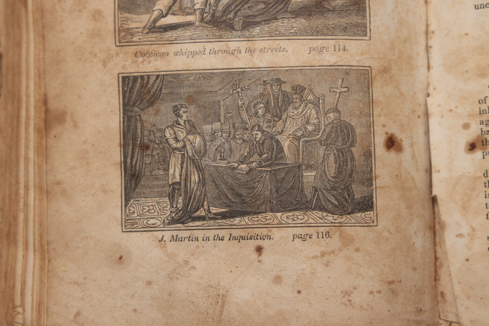 Lot 064 - "Book Of Martyrs; Or, A History Of The Lives, Sufferings, And Triumphant Deaths, Of The Primitive As Well As Protestant Martyrs" Antique Religious Book By Rev. John Fox, Published By E. Hunt, Middletown, 1832