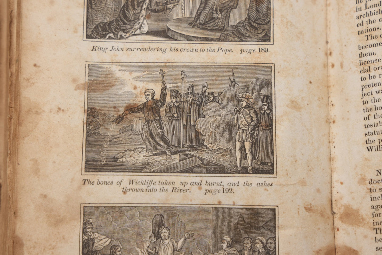 Lot 064 - "Book Of Martyrs; Or, A History Of The Lives, Sufferings, And Triumphant Deaths, Of The Primitive As Well As Protestant Martyrs" Antique Religious Book By Rev. John Fox, Published By E. Hunt, Middletown, 1832