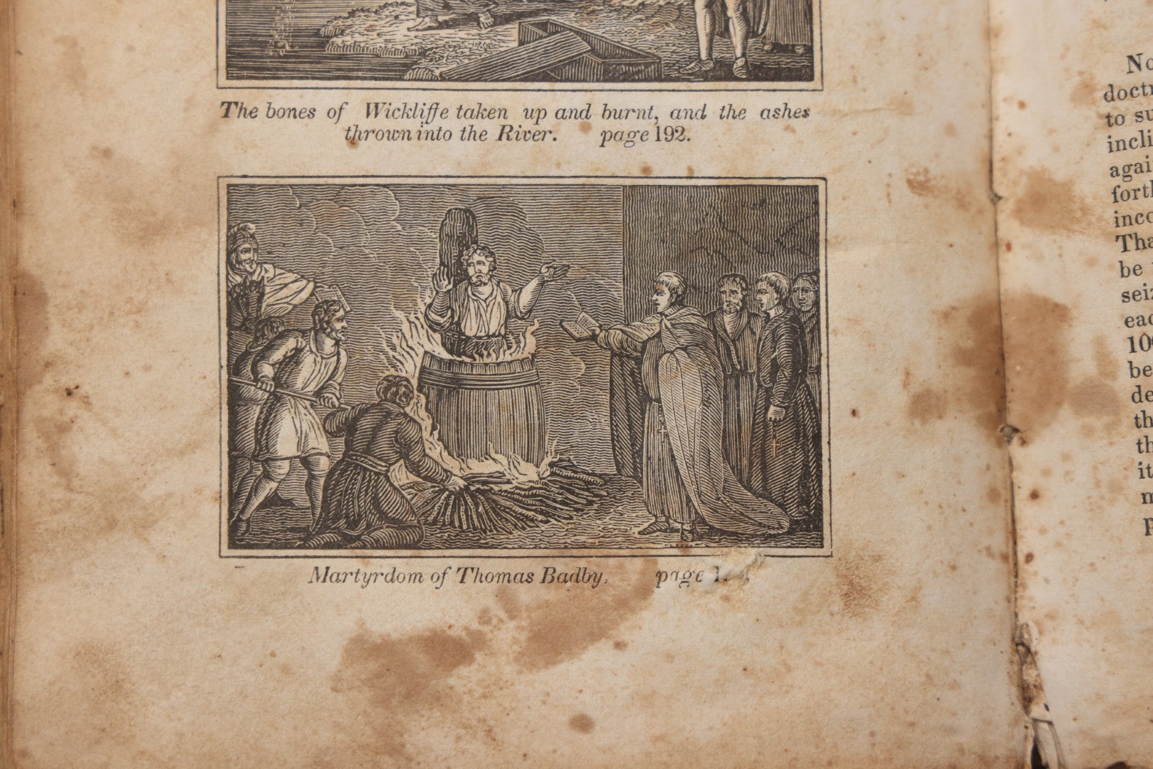 Lot 064 - "Book Of Martyrs; Or, A History Of The Lives, Sufferings, And Triumphant Deaths, Of The Primitive As Well As Protestant Martyrs" Antique Religious Book By Rev. John Fox, Published By E. Hunt, Middletown, 1832