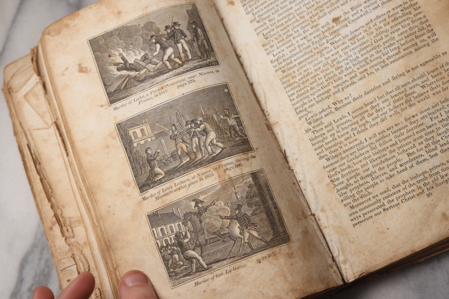 Lot 064 - "Book Of Martyrs; Or, A History Of The Lives, Sufferings, And Triumphant Deaths, Of The Primitive As Well As Protestant Martyrs" Antique Religious Book By Rev. John Fox, Published By E. Hunt, Middletown, 1832