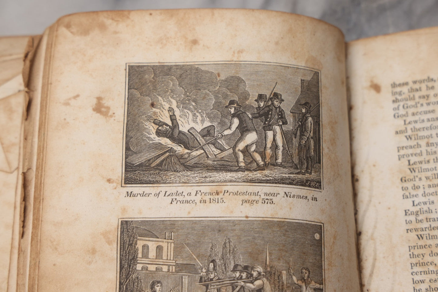 Lot 064 - "Book Of Martyrs; Or, A History Of The Lives, Sufferings, And Triumphant Deaths, Of The Primitive As Well As Protestant Martyrs" Antique Religious Book By Rev. John Fox, Published By E. Hunt, Middletown, 1832