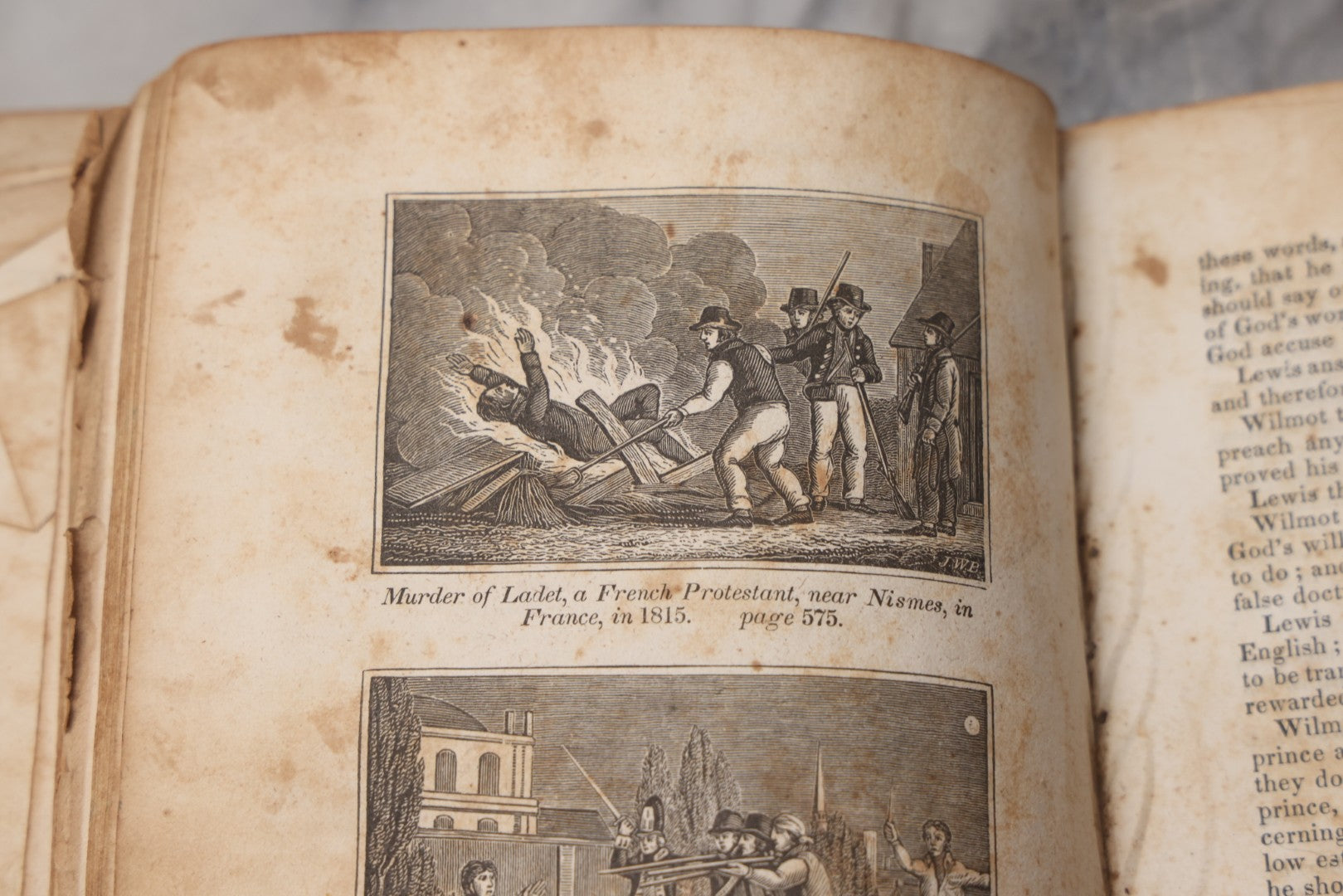 Lot 064 - "Book Of Martyrs; Or, A History Of The Lives, Sufferings, And Triumphant Deaths, Of The Primitive As Well As Protestant Martyrs" Antique Religious Book By Rev. John Fox, Published By E. Hunt, Middletown, 1832