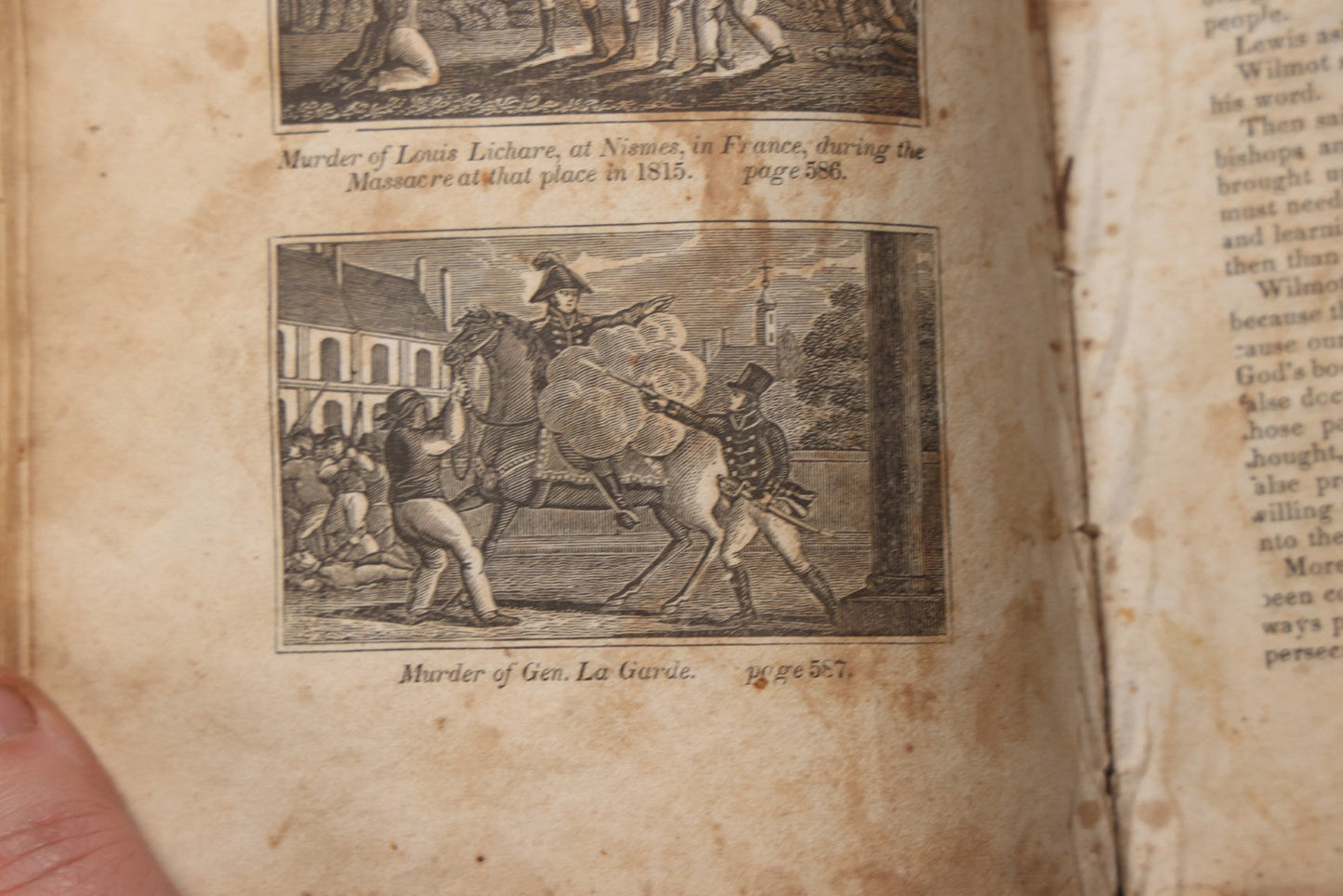 Lot 064 - "Book Of Martyrs; Or, A History Of The Lives, Sufferings, And Triumphant Deaths, Of The Primitive As Well As Protestant Martyrs" Antique Religious Book By Rev. John Fox, Published By E. Hunt, Middletown, 1832