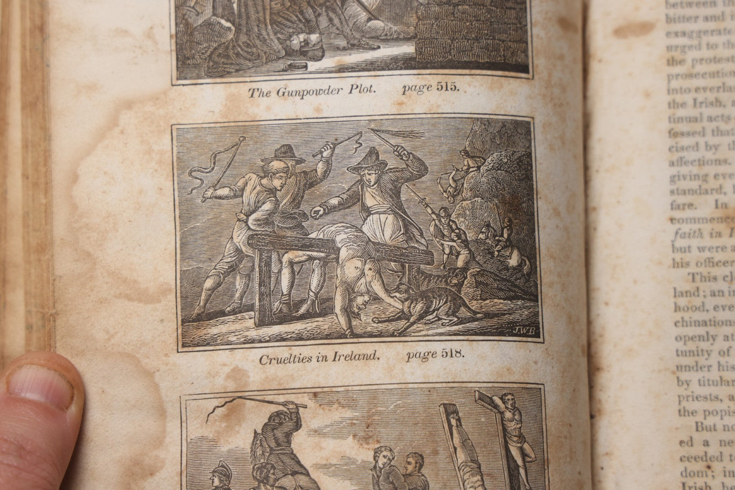 Lot 064 - "Book Of Martyrs; Or, A History Of The Lives, Sufferings, And Triumphant Deaths, Of The Primitive As Well As Protestant Martyrs" Antique Religious Book By Rev. John Fox, Published By E. Hunt, Middletown, 1832