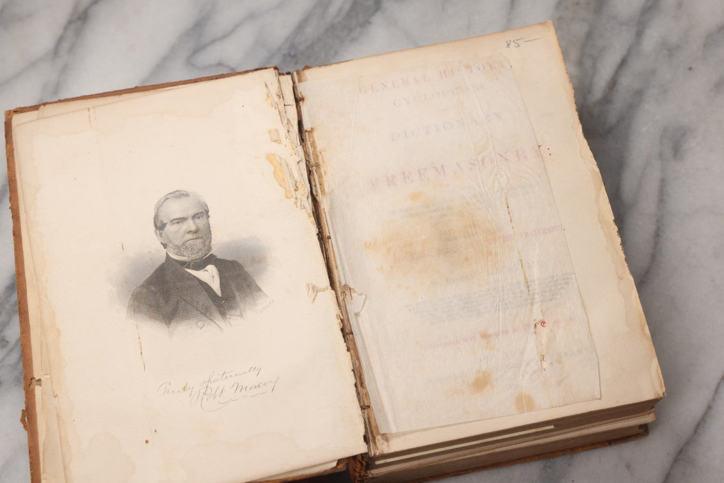 Lot 065 - "General History And Cyclopedia Of Free Masonry" Antique Fraternal Book By Robert Macoy, Masonic Publishing Co., New York, 1870