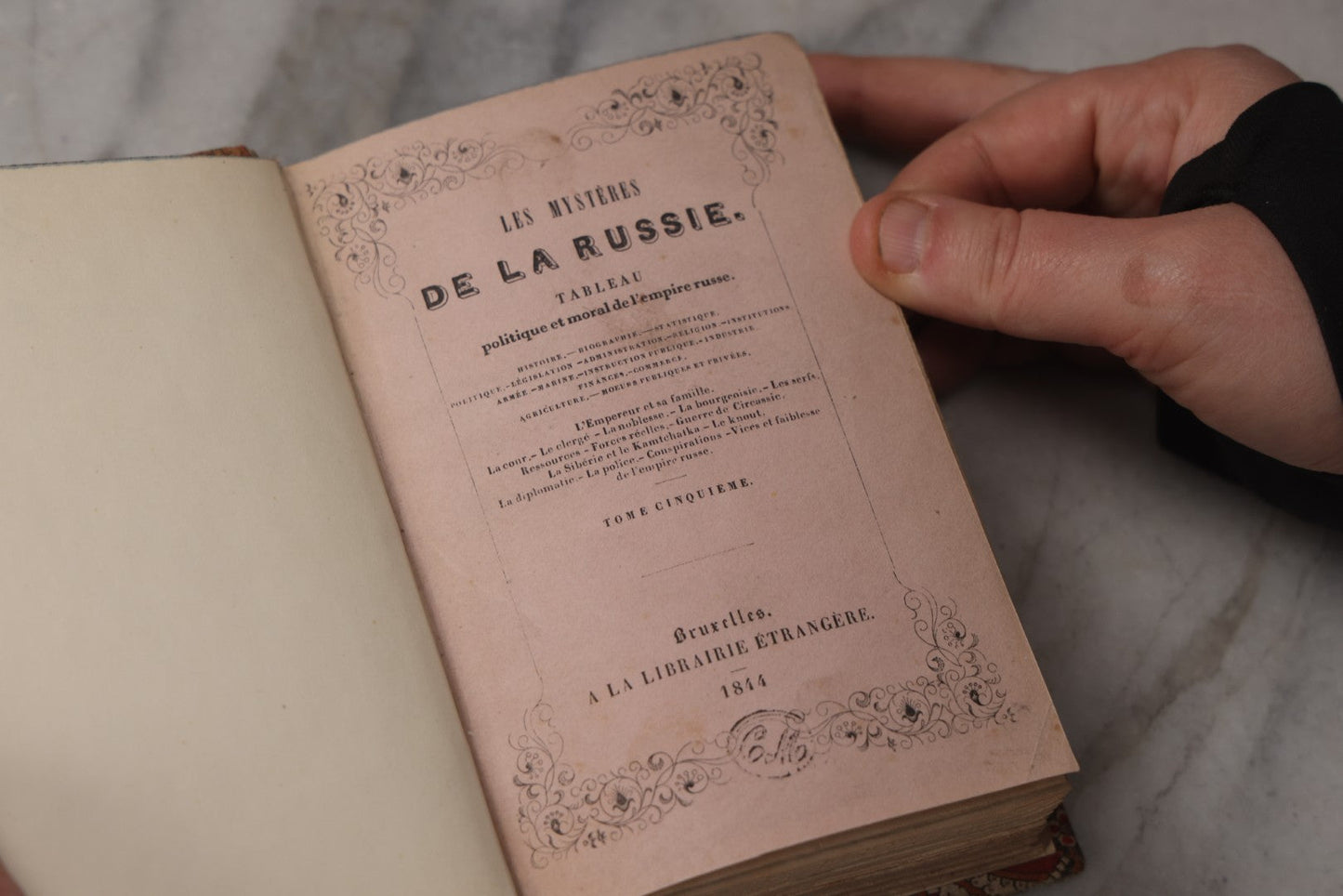 Lot 066 - "Les Mystères De La Russie" ("The Mysteries Of Russia") Antique French Historical And Political Mystery Book Set By Frédéric Lacroix, Published By Librairie Étrangère, Bruxelles, 1844