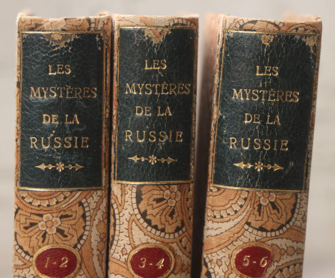 Lot 066 - "Les Mystères De La Russie" ("The Mysteries Of Russia") Antique French Historical And Political Mystery Book Set By Frédéric Lacroix, Published By Librairie Étrangère, Bruxelles, 1844