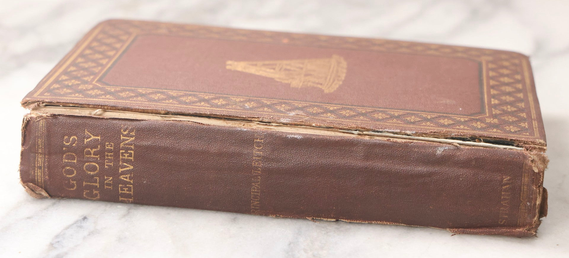 Lot 067 - "God's Glory In The Heavens" Antique Astronomical And Religious Book By William Leitch, Published By Alexander Strahan, London And New York, 1866, Note Front Cover Detached