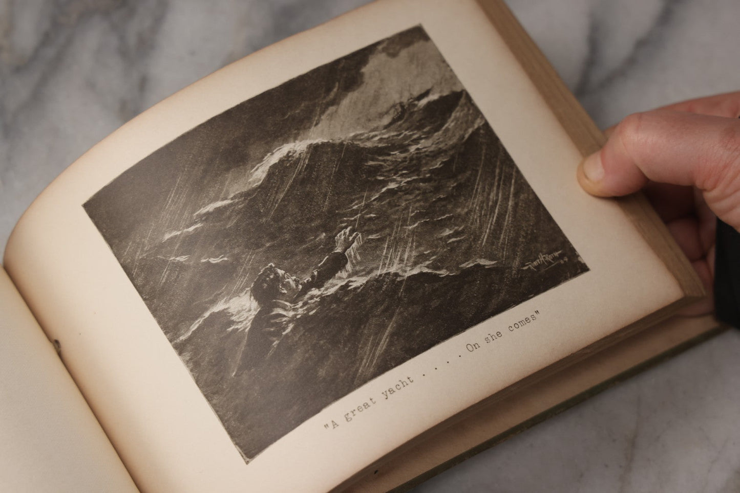 Lot 076 - "A Swim For Life" Antique Limited Edition Illustrated Maritime Adventure Book By "Uncle Ted," Published By Orange Judd Co., New York, 1904