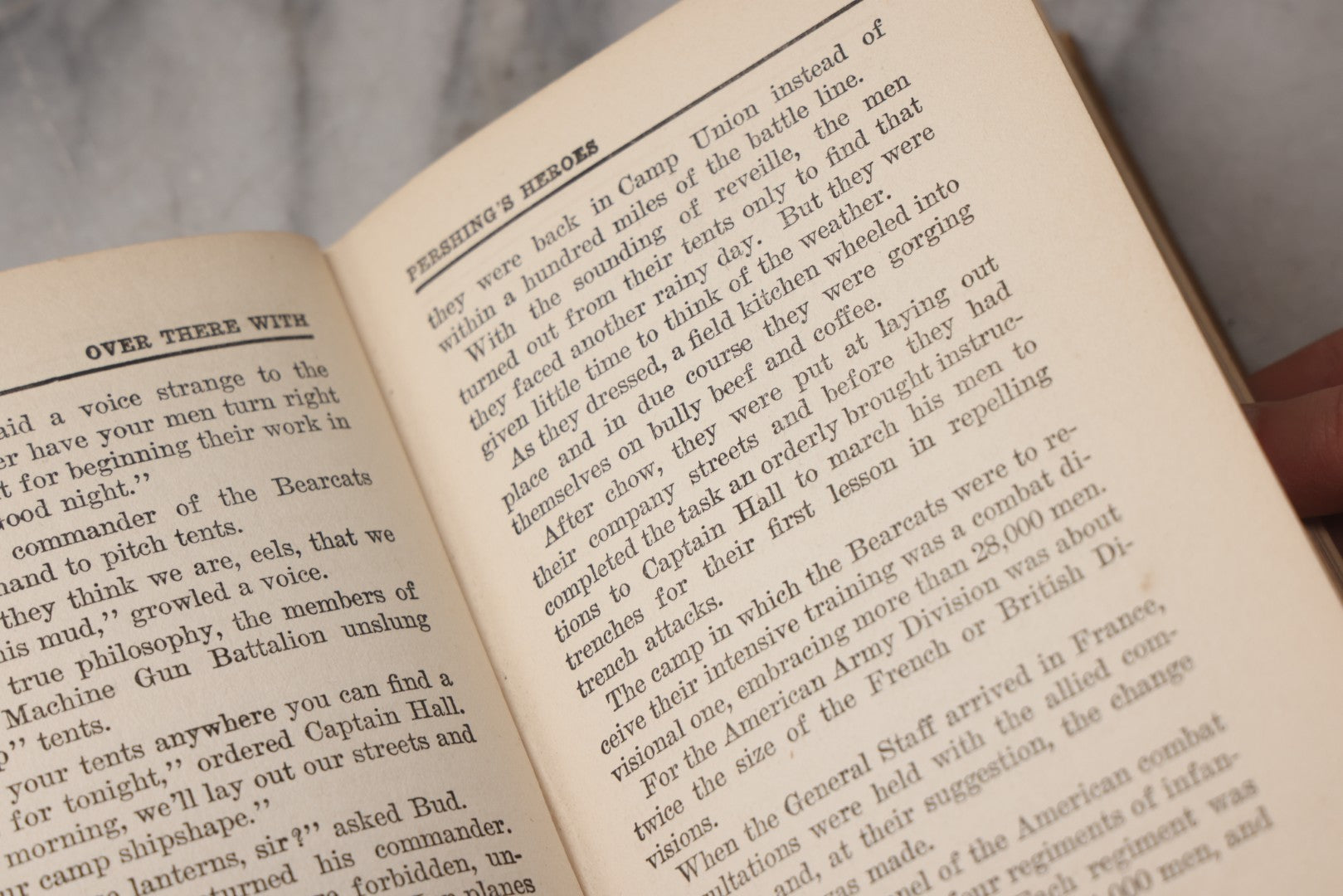 Lot 077 - "Over There With Pershing's Heroes At Cantigny" Antique World War I Book By Capt. George H. Ralphson, Published By M. A. Donohue & Co., Chicago, 1919