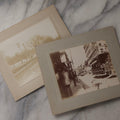 Lot 079 - Pair Of Antique Boarded Photographs Depicting Street Scenes Of Boston, Massachusetts, Circa 1890s With Trolleys, Trade Signs, And Pedestrians
