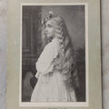 Lot 082 - Antique Photographic Promo Card Of Millie Beland As "Eva" With Stetson's Big Uncle Tom's Cabin Co., Produced By Hennegane Co. Vivi-Photo, Cincinnati