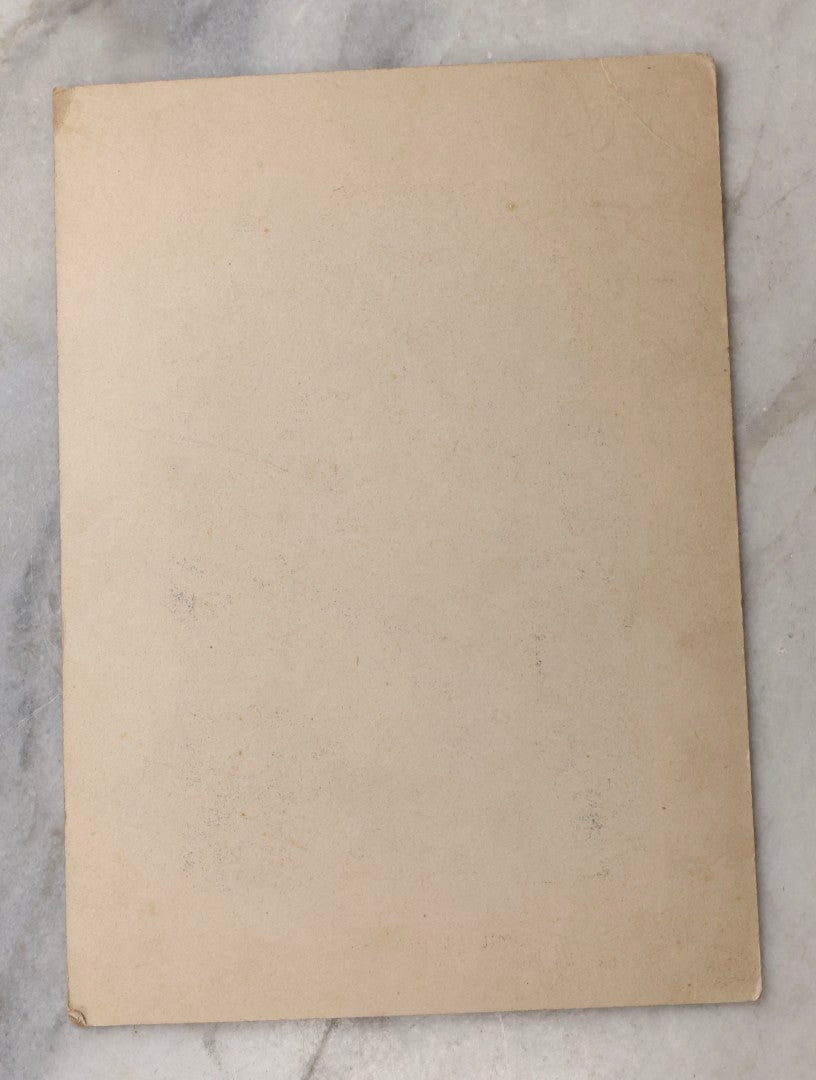 Lot 082 - Antique Photographic Promo Card Of Millie Beland As "Eva" With Stetson's Big Uncle Tom's Cabin Co., Produced By Hennegane Co. Vivi-Photo, Cincinnati