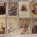 Lot 085 - Grouping Of Eight Antique Cabinet Card Portrait Photographs Including H.B. Bigelow, Governor Of Connecticut, With Signature, Robert Green Ingersoll, Henry Ward Beecher, Nathaniel Parker Willis, And Howard Crosby