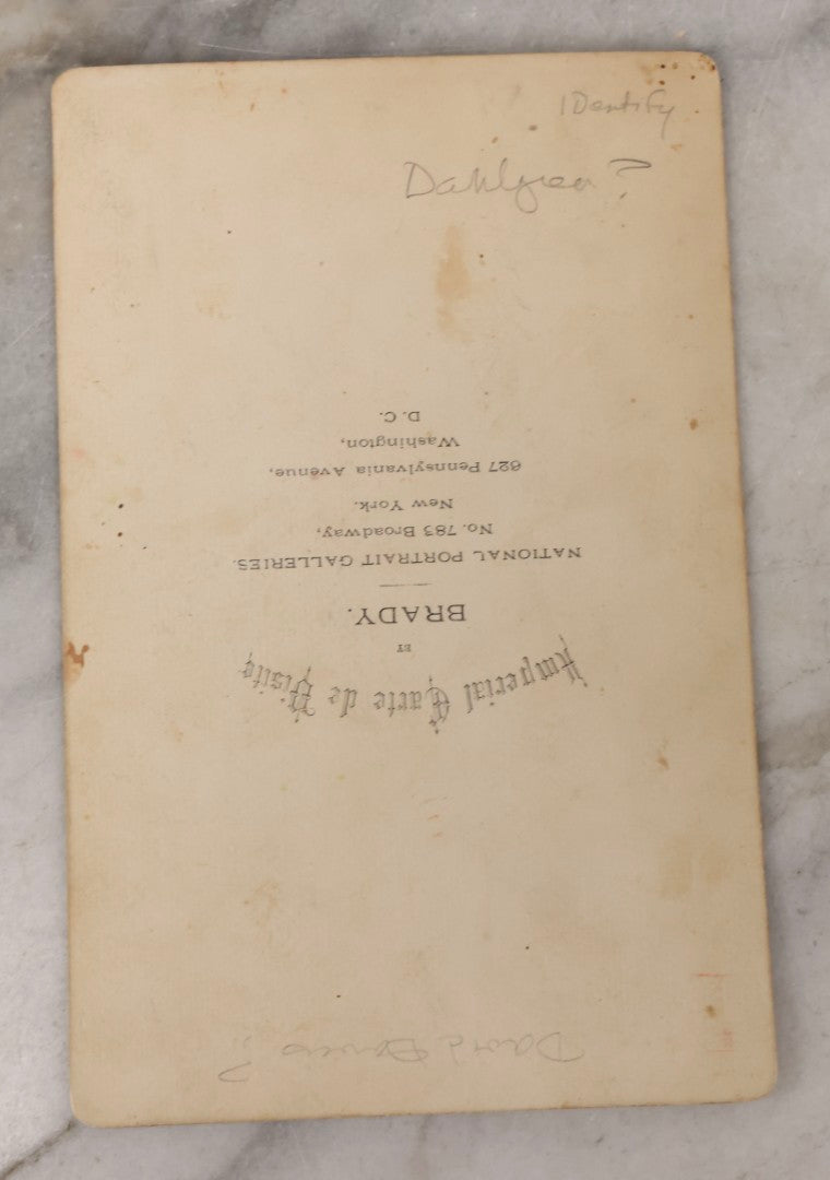 Lot 085 - Grouping Of Eight Antique Cabinet Card Portrait Photographs Including H.B. Bigelow, Governor Of Connecticut, With Signature, Robert Green Ingersoll, Henry Ward Beecher, Nathaniel Parker Willis, And Howard Crosby