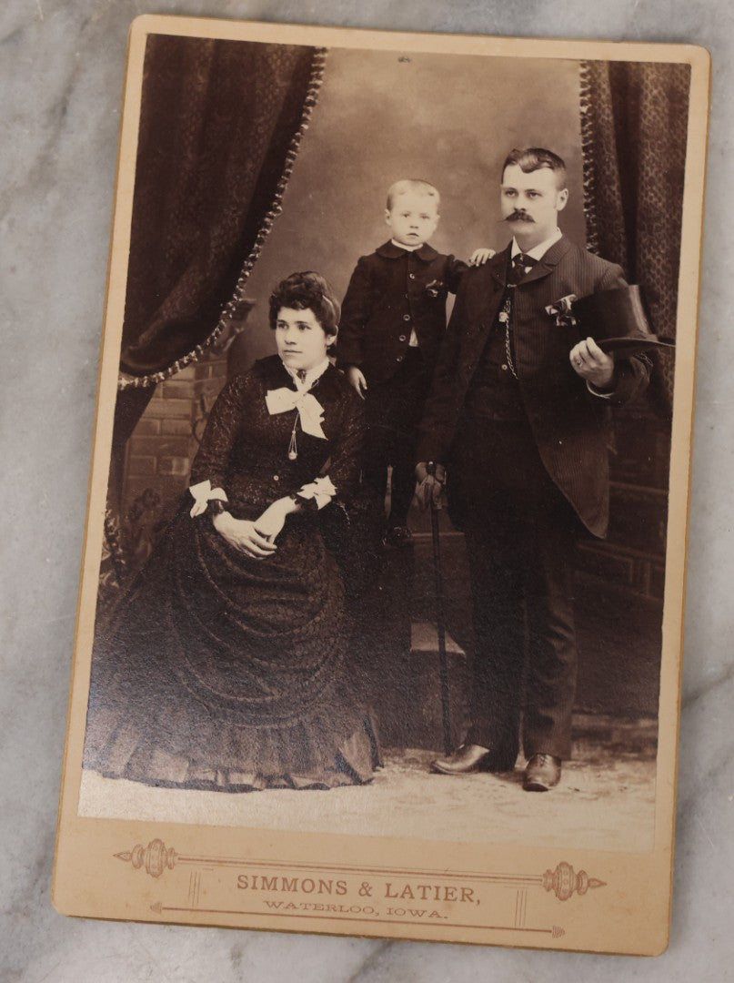 Lot 085 - Grouping Of Eight Antique Cabinet Card Portrait Photographs Including H.B. Bigelow, Governor Of Connecticut, With Signature, Robert Green Ingersoll, Henry Ward Beecher, Nathaniel Parker Willis, And Howard Crosby