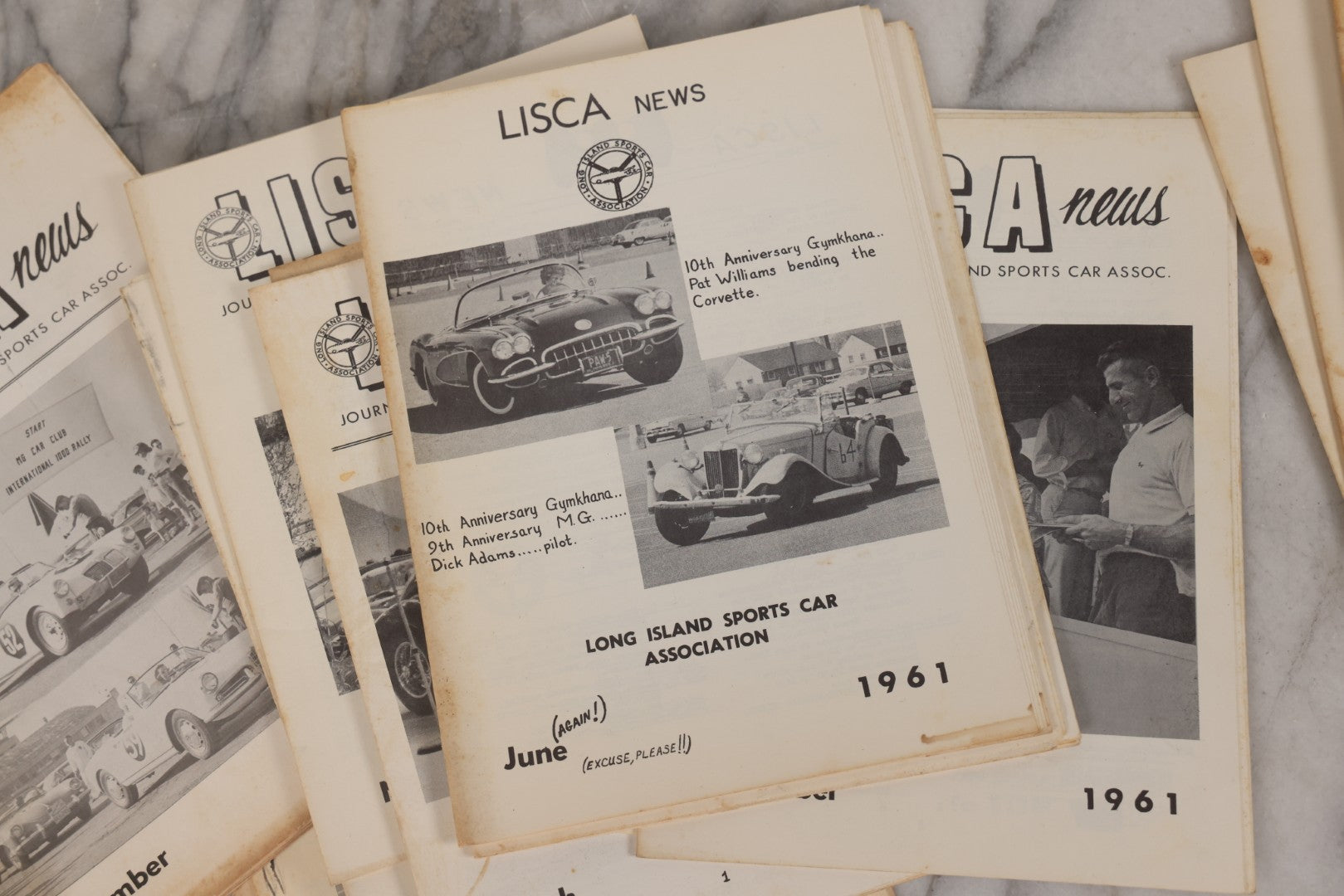 Lot 100 - Grouping Of 24 Vintage “Lisca News” Journals Of The Long Island Sports Car Association, 1959–1963