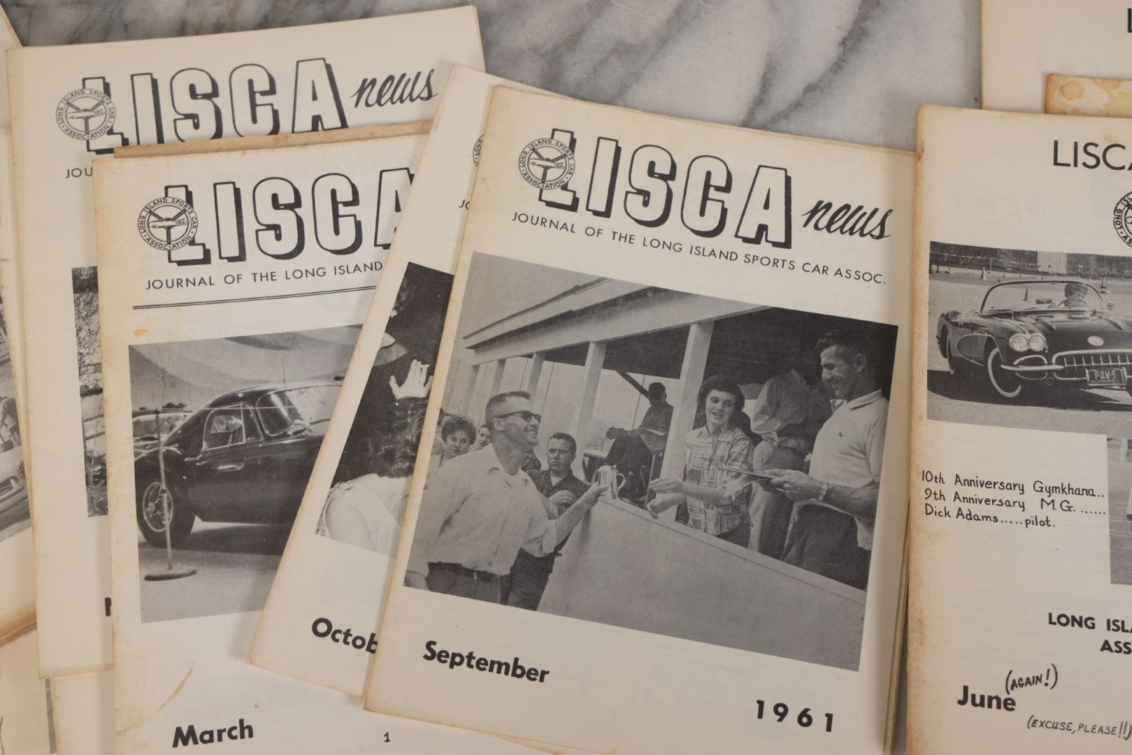 Lot 100 - Grouping Of 24 Vintage “Lisca News” Journals Of The Long Island Sports Car Association, 1959–1963