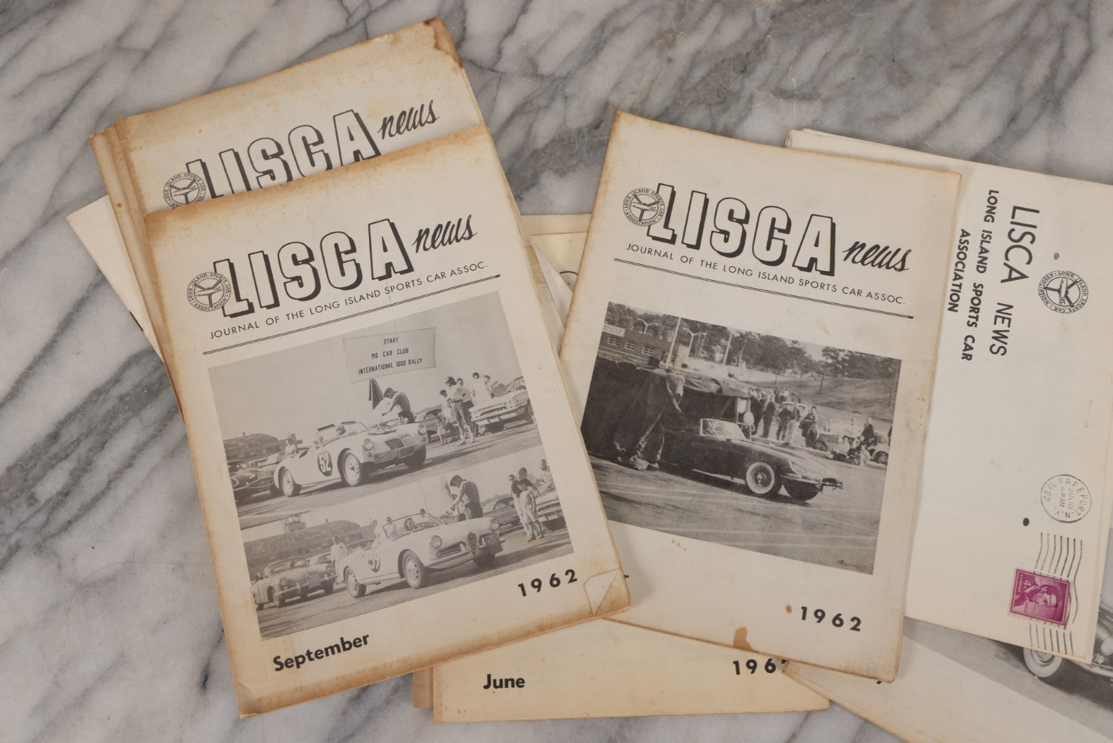 Lot 100 - Grouping Of 24 Vintage “Lisca News” Journals Of The Long Island Sports Car Association, 1959–1963