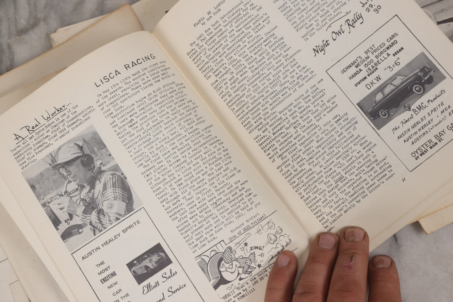 Lot 100 - Grouping Of 24 Vintage “Lisca News” Journals Of The Long Island Sports Car Association, 1959–1963