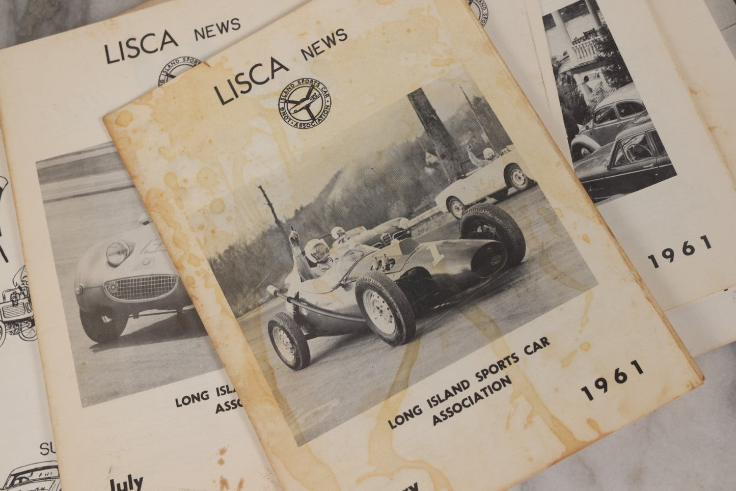 Lot 100 - Grouping Of 24 Vintage “Lisca News” Journals Of The Long Island Sports Car Association, 1959–1963