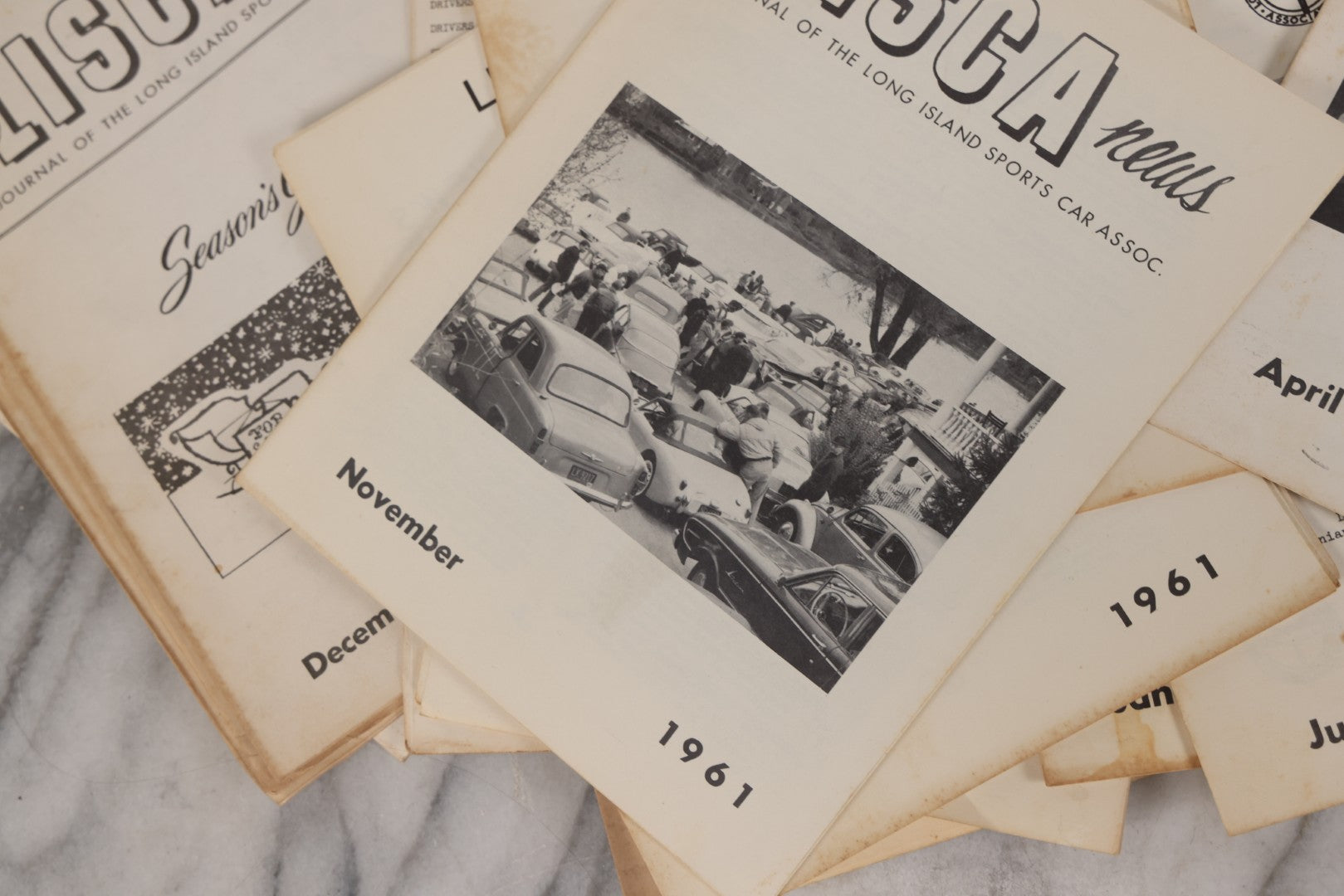 Lot 100 - Grouping Of 24 Vintage “Lisca News” Journals Of The Long Island Sports Car Association, 1959–1963