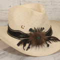 Lot 103 - Modern “A Genuine Charlie 1 Horse Original” White Straw Cowboy Hat, Made In U.S.A.., Size Medium