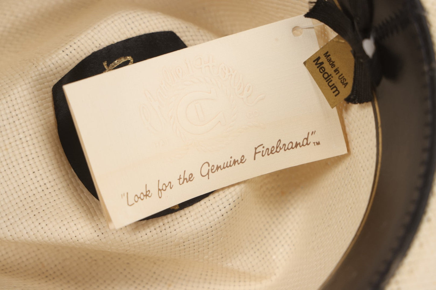 Lot 103 - Modern “A Genuine Charlie 1 Horse Original” White Straw Cowboy Hat, Made In U.S.A.., Size Medium