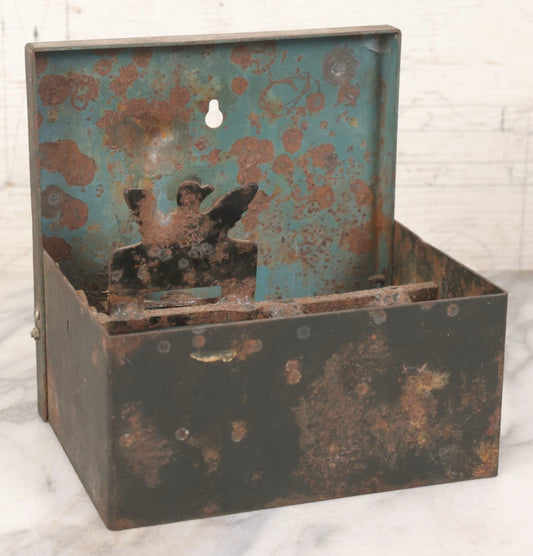 Lot 119 - Antique Cast Metal Revolving Shooting Target With Water Bird And Running Mammal Designs