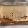 Lot 128 - Antique Glass Photo Paperweight Depicting Edward F. Searles' Mansion (“Searles' Folly”), Block Island, Rhode Island